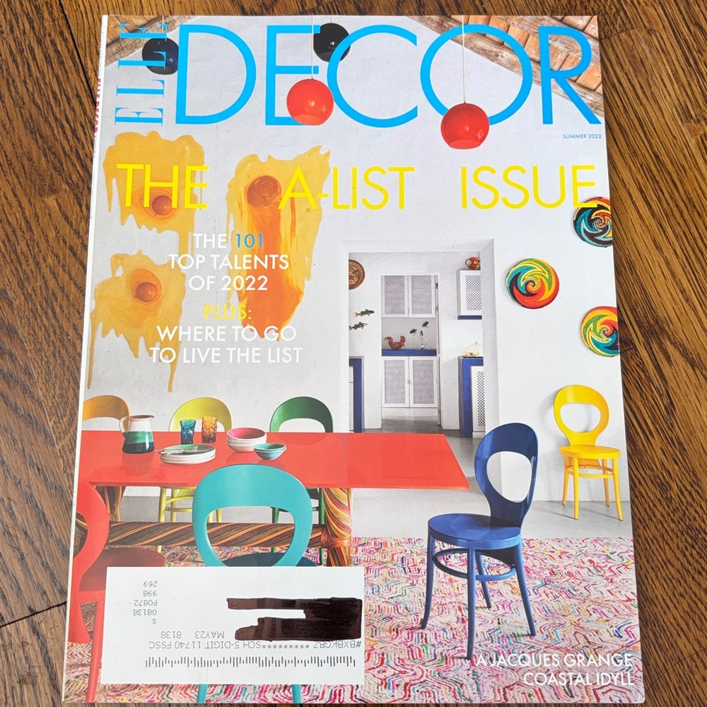 Elle Decor Magazine - Summer 2022 - NEVER READ!!  home decor interior design art